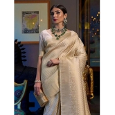 Apnisha Georgette Embellished Saree With Blouse Piece - Off White ( Pack of 1 ) - Off White