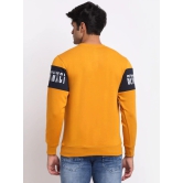 Rodamo  Men Mustard Printed Sweatshirt