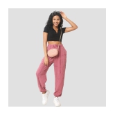 PPTHEFASHIONHUB - Rose Gold Rayon Regular Women's Joggers ( Pack of 1 ) - None