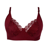 Kiran Enterprises Cotton Minimizer Bra - Maroon - None