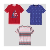 Ariel - Multicolor Cotton Boys T-Shirt ( Pack of 3 ) - None