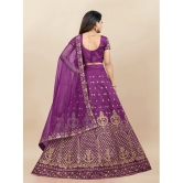 A TO Z CART Silk Lehenga Choli Set For Girls ( Pack of 1 , Purple ) - None