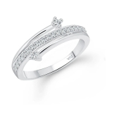 Vighnaharta  Beauty Craft (CZ) Rhodium  Ring - (  VFJ1592FRR16 ) - None