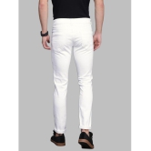 HALOGEN - White Denim Slim Fit Men's Jeans ( Pack of 1 ) - None