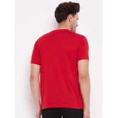 Lycos - Red Cotton Regular Fit Men's T-Shirt ( Pack of 1 ) - None