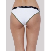 BASIICS By La Intimo - White BCPBR09 Cotton Lycra Solid Womens Bikini ( Pack of 1 ) - None