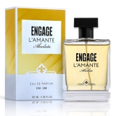 Engage Lamante Absolute Eau De Parfum Perfume for Men 100ml  Spicy Long Lasting  Premium  Skin Friendly-Engage Lamante Absolute Eau De Parfum, Perfume for Men, 100ml , Spicy, Long Lasting & Prem