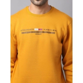 Rodamo Men Mustard Printed Sweatshirt