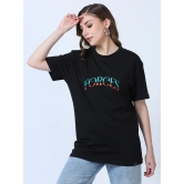 Women FORCES Printed Oversized T-Shirt-S / Black