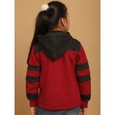 MINI & MING Girls Colourblocked Hooded Sweatshirt