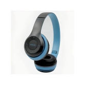 UGPro UGP-47 2 in 1 3.5 mm Bluetooth Headphone Over Ear 4 Hours Playback Adjustable length IPX4(Splash & Sweat Proof) Blue