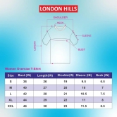 London Hills Tie Dye Tshirt for Women Oversized t Shirts for Women Drop Shoulder Tshirt Half Sleeve T-Shirt Blue Black