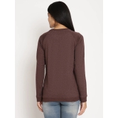 Women Explorer Burgundy Solid Sweatshirt-L