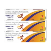 MEDITEK Volitek Gel 30Gms Each Pain Relief Gel ( Pack of 3 )