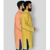 DESHBANDHU DBK - Multicolor Cotton Mens Regular Kurta ( Pack of 2 ) - None