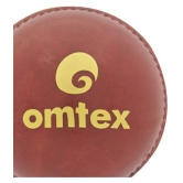 Omtex Red Rubber Cricket Ball ( Pack of 3 ) - M(Youth)