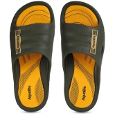 Aqualite Green Mens Slide Flip Flop - None