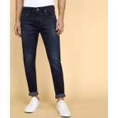 Men Skinny Mid Rise Dark Blue Jeans