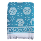 Mandhania Cotton Soft Premium Light Weight Single Bed Solapur Blanket , Blue