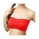 Dealseven Fashion Cotton Lycra Tube Bra - Red - None