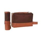 PrettyKrafts Brown Travel Kit - 2 Pcs - Brown