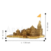 Artarium Ram Mandir Ayodhya Model Authentic Design Ideal for Home Temple, Home Decor & Gifts (7.25 INCH RAM MANDIR)