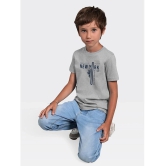 Radprix Grey Cotton Blend Boys T-Shirt ( Pack of 1 ) - None