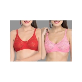 Madam Pack of 2 Net Non Padded Womens Everyday Bra ( Multicolor ) M01296 - None