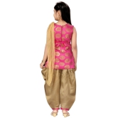 Aarika Girls Silk Patiala Kurta Set ( Pack of 1 , Pink ) - None