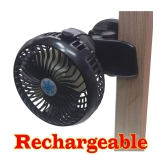 JMALL Rechargeable Fan Mini Clip Rechargeable Fan