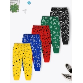 Trampoline Multicolor Cotton Blend Trackpant For Baby Boy ( Pack of 5 ) - None