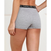 Young trendz Women Boy Short Grey Panty-2XL / Grey