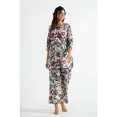 Label Flavia Multi Color Printed Pant Top Set - None