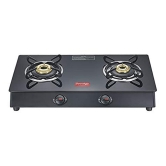 Prestige Marvel Plus Toughened Glass Top Gas Stove (2 Burners) - GTM 02-Black