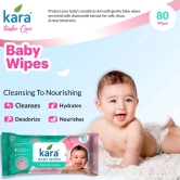 Kara Baby Wipes Pack of 3   (80 Pulls)