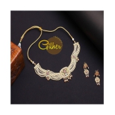 gilher Copper Golden Contemporary/Fashion Necklaces Set Choker - Golden