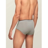 XYXX - Light Grey Cotton Blend Mens Briefs ( Pack of 1 ) - S