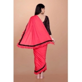 Apnisha - Peach Lycra Girls Saree ( Pack of 1 ) - None