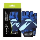 MuscleXP - Blue Gym Gloves ( 1 Pair ) - One Size