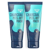 Beardhood Charcoal Peel Off Mask Set of 2 200g-Beardhood Charcoal Peel Off Mask, Set of 2, 200g