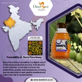 ONE BEE ORGANIC Honey | Berry Honey/Sidr Flora Honey | Natural Flora Honey - 280 GM.