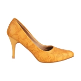 Shoetopia Yellow Women''s Pumps Heels - None