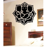 Decor Villa Black Shri Om Ganesh Ji Wall Sticker