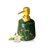 Ekhasa Ceramic Handwash Dispenser Bottle 260ml Green for Bathroom, Wash Basin, Kitchen. Suitable for Liquid Soap, Sanitizer, Lotion, Shampoo.-Ekhasa Ceramic Handwash Dispenser Bottle (260ml) (Gre