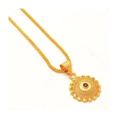 Jewar Mandi New Design Gold Plated Locket/Pendant with Chain Daily use for Men, Women & Girls, Boys - Golden