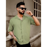 Bubble Green Half Sleeve Shirt-S / Green