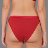 Madam - Red Cotton Solid Womens Bikini ( Pack of 1 ) - None