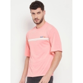 AUSTIZ - Melange Pink Cotton Blend Regular Fit Mens T-Shirt ( Pack of 1 ) - None