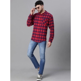 Oxolloxo Relaxed Buffalo Checked Cotton Casual Shirt