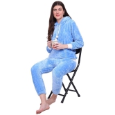 PPTHEFASHIONHUB - Blue Woollen Regular Womens Joggers ( Pack of 1 ) - None